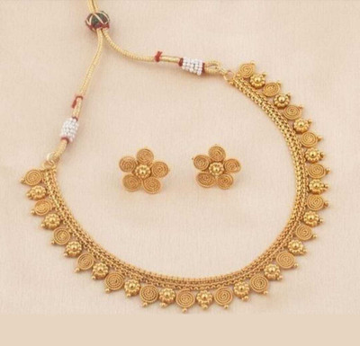 Nik Copper Gold-plated Gold Jewellery Set(Pack of 1)