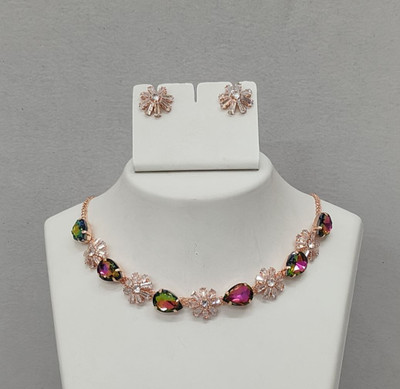 KHWAIHISH Alloy Gold-plated Multicolor Jewellery Set(Pack of 1)