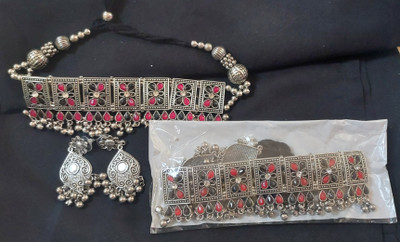 BlossomBRV Oxidised Silver Grey Jewellery Set(Pack of 2)