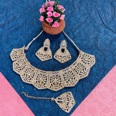 VATSALYA creation Alloy Rose Gold Jewellery Set(Pack of 1)