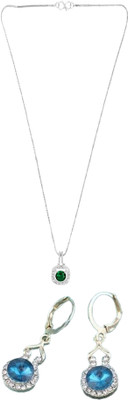 Gauri Fashions Stone Silver, Blue Jewellery Set(Pack of 1)