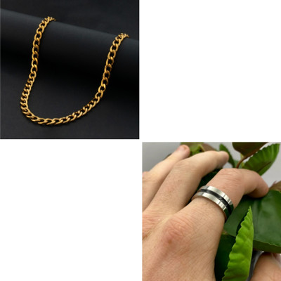 Vipunj Alloy Sterling Silver, Gold-plated Gold, Silver, Black Jewellery Set(Pack of 1)