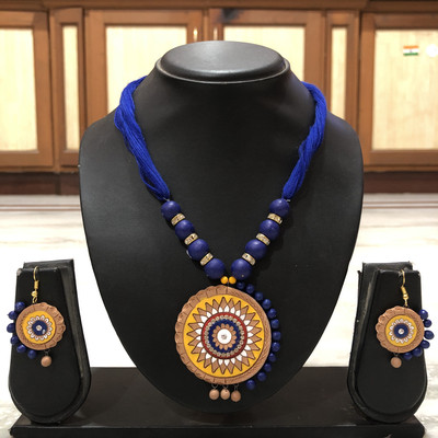 Lisma Fashion Terracotta Multicolor Jewellery Set(Pack of 1)