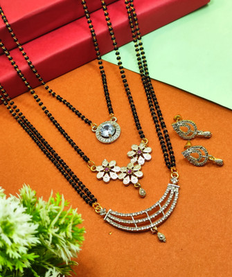 Divyanshi Collection Brass Silver Silver Jewellery Set(Pack of 4)