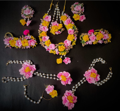 ringzinnie Copper Yellow, Pink, White, Gold Jewellery Set(Pack of 5)