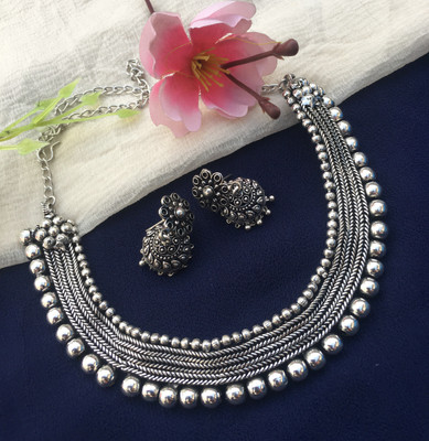 BJS Brass Silver Silver Jewellery Set(Pack of 1)
