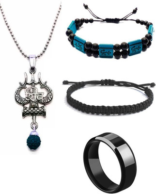 KINGSTYLEIMPEX Stainless Steel Silver Multicolor Jewellery Set(Pack of 4)