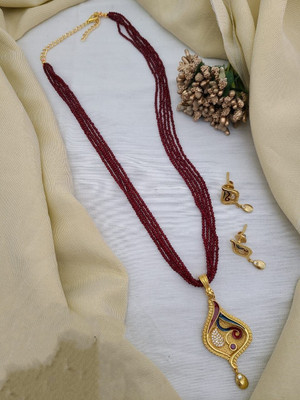 SHIVAY FASHION HUB Alloy Gold-plated Gold Jewellery Set(Pack of 1)