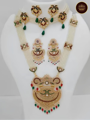 imitationmart Alloy Gold-plated Multicolor, Gold Jewellery Set(Pack of 1)