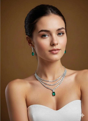 NPS Stainless Steel Sterling Silver Silver Jewellery Set(Pack of 1)