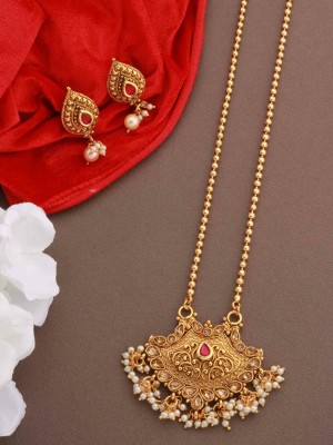 SIMANDHAR ART Alloy Gold-plated Gold Jewellery Set(Pack of 1)