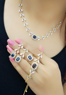 VIRAK Alloy Gold-plated Multicolor Jewellery Set(Pack of 1)