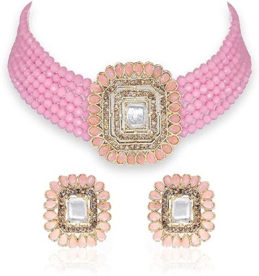 pidical Alloy Pink Jewellery Set(Pack of 1)