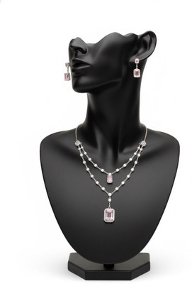 sharma Enterprises Alloy Pink Jewellery Set(Pack of 1)