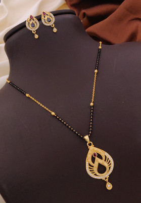 JRD GLOBAL Alloy Gold-plated Gold Jewellery Set(Pack of 1)