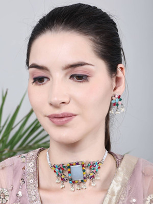 Anamya Collections Alloy Multicolor Jewellery Set(Pack of 1)