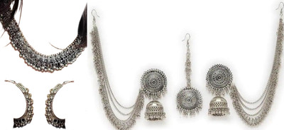 JMBW INTERNATIONAL Alloy White, Silver Jewellery Set(Pack of 2)