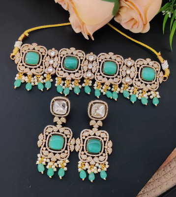 TJC Brass Multicolor Jewellery Set(Pack of 3)