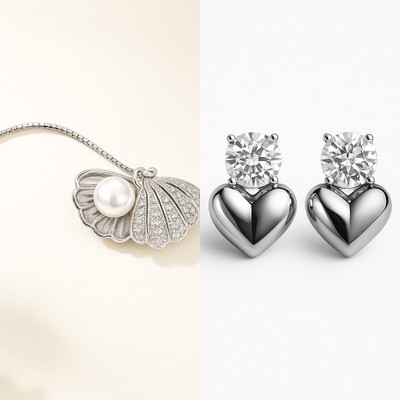 Henuka Alloy Silver Silver Jewellery Set(Pack of 2)