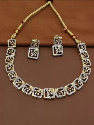 Diva Naari Alloy Gold Jewellery Set(Pack of 1)