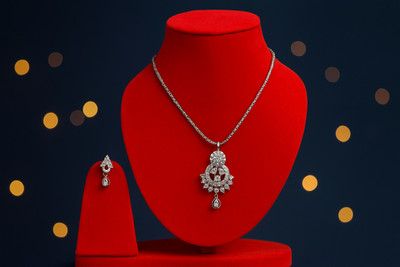 BelouraJewels Alloy Sterling Silver Silver Jewellery Set(Pack of 1)