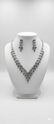 ICG Alloy Platinum White Jewellery Set(Pack of 1)