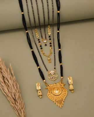 TheSanga Brass Gold-plated Gold Jewellery Set(Pack of 1)