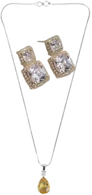 SRK Fashions Alloy Yellow, Silver Jewellery Set(Pack of 1)