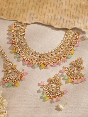 RUBANS Brass Gold-plated Gold Jewellery Set(Pack of 1)