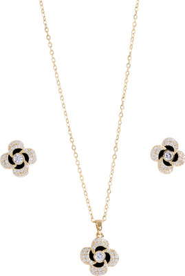 NILUK Copper Gold Jewellery Set(Pack of 1)