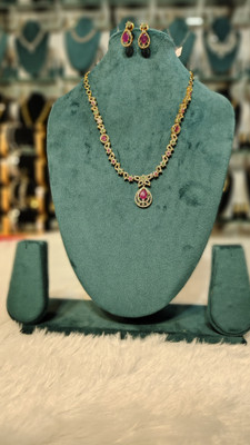 Henal Metal Rose Gold Jewellery Set(Pack of 2)