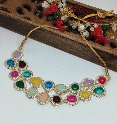 Soniya Crafts Alloy Gold-plated Multicolor Jewellery Set(Pack of 4)