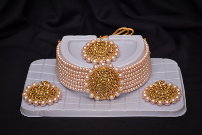 ULTONO Metal, Plastic Gold-plated Gold Jewellery Set(Pack of 4)