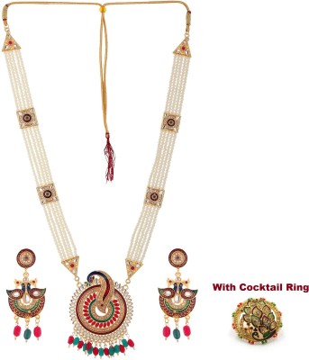 Arti creations Alloy Gold-plated Gold Jewellery Set(Pack of 1)