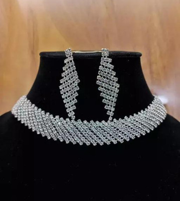 PRASUB Alloy Titanium Silver Jewellery Set(Pack of 1)