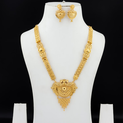 PARTICIAO Alloy Gold-plated Gold Jewellery Set(Pack of 1)