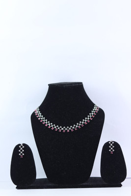 KAVISHA CREATION Alloy Pink Jewellery Set(Pack of 1)