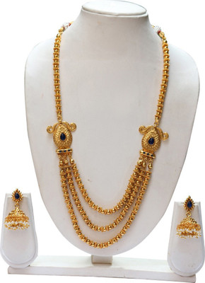 Swarajshop Copper Gold-plated Gold Jewellery Set(Pack of 1)