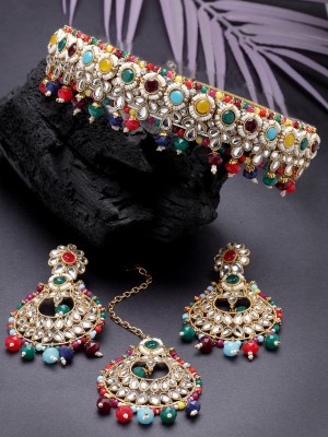 Sukkhi Alloy Gold-plated Multicolor Jewellery Set(Pack of 1)