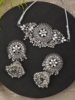 Shree Shyam Alloy Silver Jewellery Set(Pack of 3)