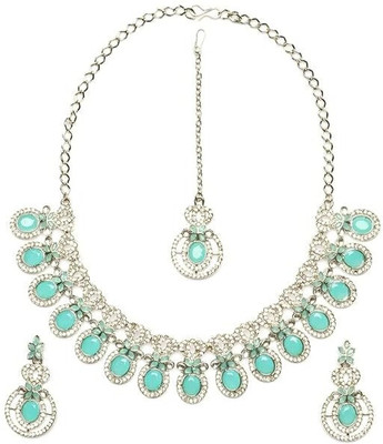 kulin Zinc Rhodium Multicolor Jewellery Set(Pack of 1)