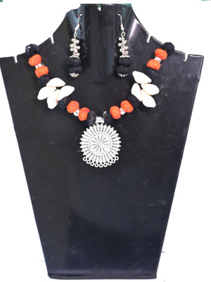 A S enterprize Oxidised Silver Multicolor Jewellery Set(Pack of 1)