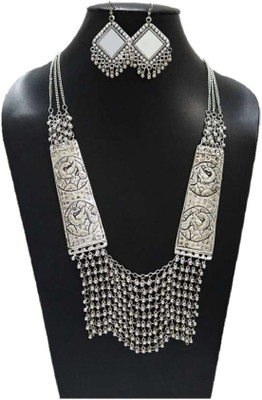 house of common Metal, Alloy Silver Jewellery Set(Pack of 1)