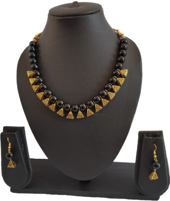 R Art Metal, Copper Black, Gold Jewellery Set(Pack of 1)