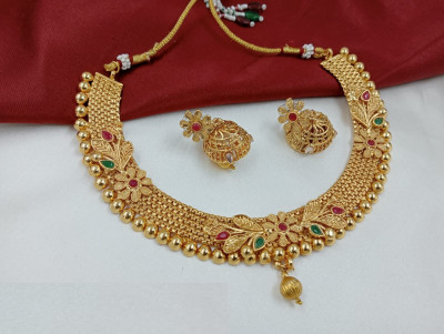 VISIONINSIGHTS Alloy Gold-plated Gold Jewellery Set(Pack of 1)