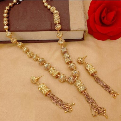 VISIONINSIGHTS Copper, Alloy Gold-plated Gold Jewellery Set(Pack of 1)