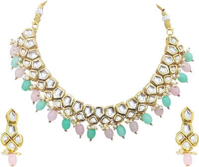 Chrishan Alloy Gold-plated Multicolor Jewellery Set(Pack of 1)
