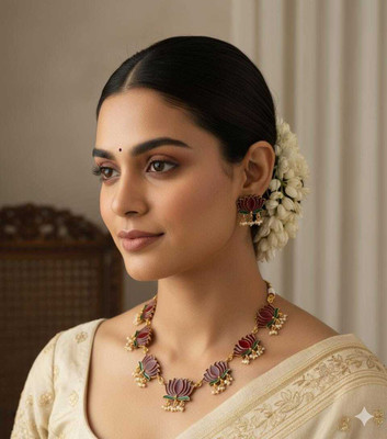 Joyful Alloy Gold-plated Multicolor Jewellery Set(Pack of 1)