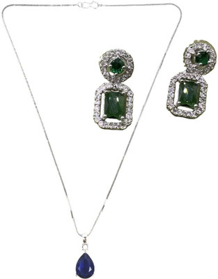 SRK Fashions Alloy Blue, Green Jewellery Set(Pack of 1)
