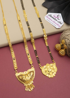 Dency Brass Gold-plated Gold Jewellery Set(Pack of 3)
